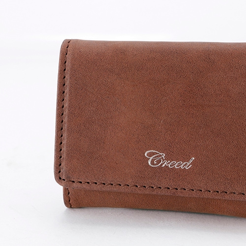 greed 財布 ポーチ Creed RUB 三つ折り財布 チョコ 312C914 #23 | レザーバッグ財布の