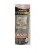 GRX-13 LED �롼��Х�� �ۥ磻�� 6�� DC12V T10x31�� | �롼�����