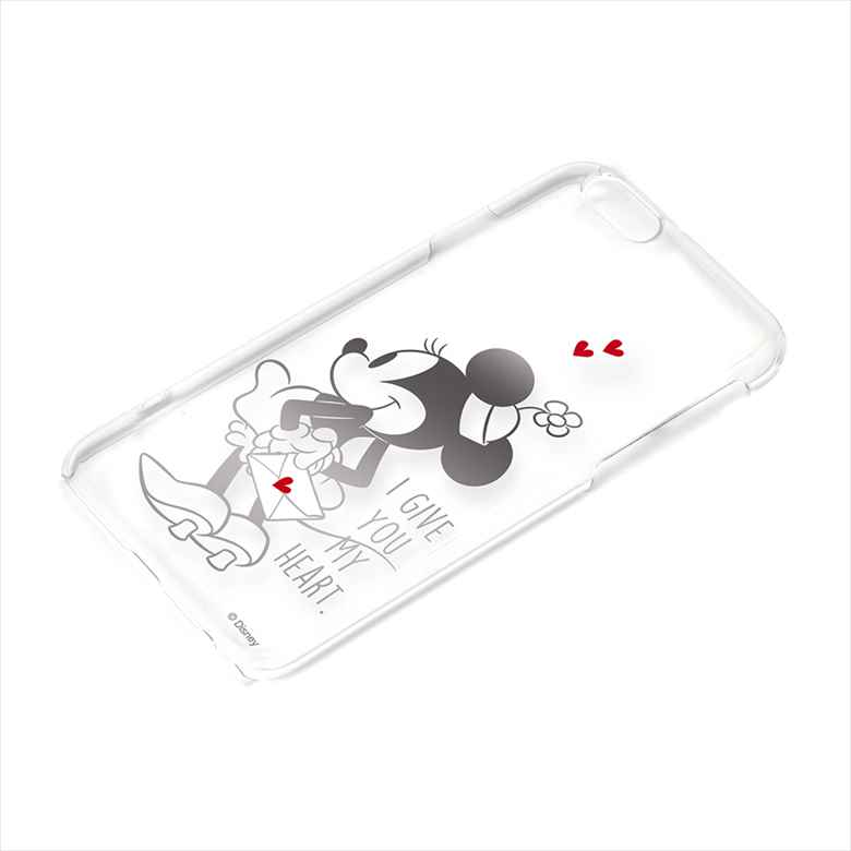 iPhone6S/6用銀箔押クリアハードケース ミニーマウスPG-DCS029MNE