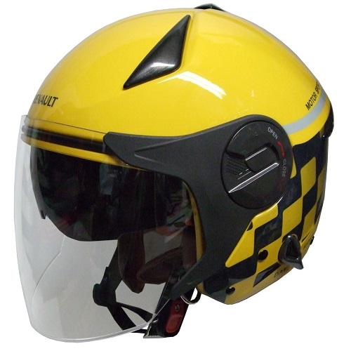 RN-999W Wシールドジェットヘルメット イエロー/グレー | ジェット