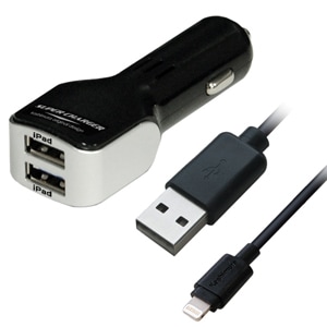 Alarmo 美品 USB給電器おまけ KL-76 DC 4.8A USB 2ポート LN ケーブル | 車載用充電器 | カー用品