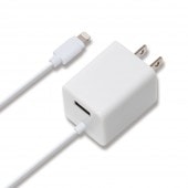 PG-MFILGAC21WH Lightning���ͥ���+USB�ݡ���AC���Ŵ� 2A �ۥ磻�� | iPhone �����ե��� ���ޡ��ȥե��� ���ޥ� 5 5c 5s 6 6s 6sPlus 7 7Plus 8 SE X iPod ���Ŵ� ���� iPad iPod ���С� ���� ������� ���� ���� ������� �İ���