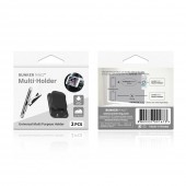 BUNKER RING Multi-Holder �Х󥫡���� �ޥ�� �ۥ���� 2������ �ֺܥۥ�����������ޥ���ȡ�����ץ롡�����ޥ���ȡ�iPhone/iPad/iPod/Galaxy/Xperia (Bunker Ring Multi Holder 2����, �֥�å�)