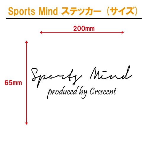 スポーツ マインド ステッカー Bタイプ【全26色】【sports mind チューニング ショップ】【文字変更可】