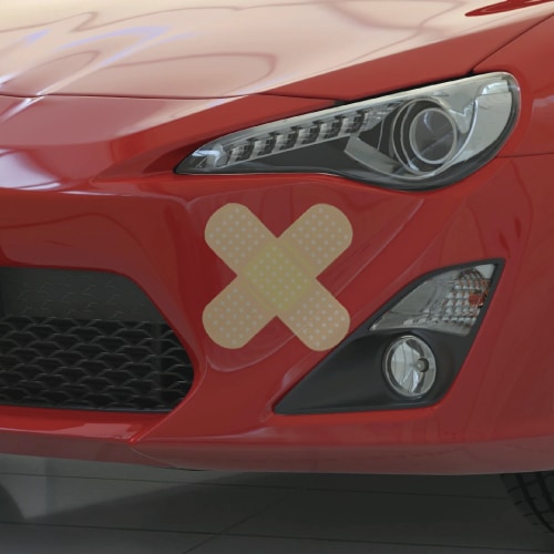 絆創膏 ステッカー 3枚セット【5サイズ】【バンドエイド カットバン リバテープ サビオ キズバン 傷隠し シール デカール スマホ 車 バイク ヘルメット】