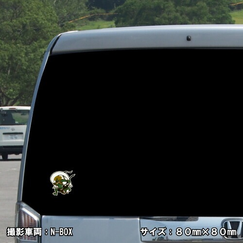 風神 ステッカー 02【5サイズ】【風神雷神 トライバル タトゥー ちょいワル 傷隠し ヤンキー オラオラ系 かっこいい シール デカール スマホ 車 バイク ヘルメット】