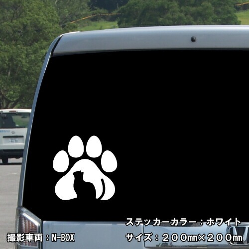 キャット ステッカー 02【5サイズ 全26色】【ねこ ネコ 猫 CAT トライバル タトゥー 傷隠し かわいい 可愛い キュート シール デカール スマホ 車 バイク ヘルメット】