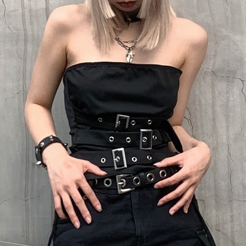 イザベルマラン ベアトップ ビスチェ ウール グレー 36 C1672