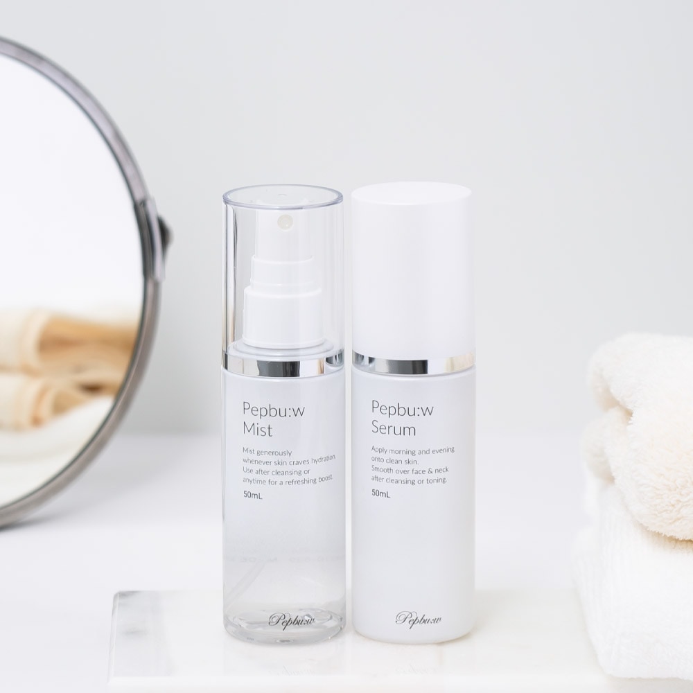 ヒト神経幹細胞培養液×ペプチド｜エイジングケア化粧水＆美容液