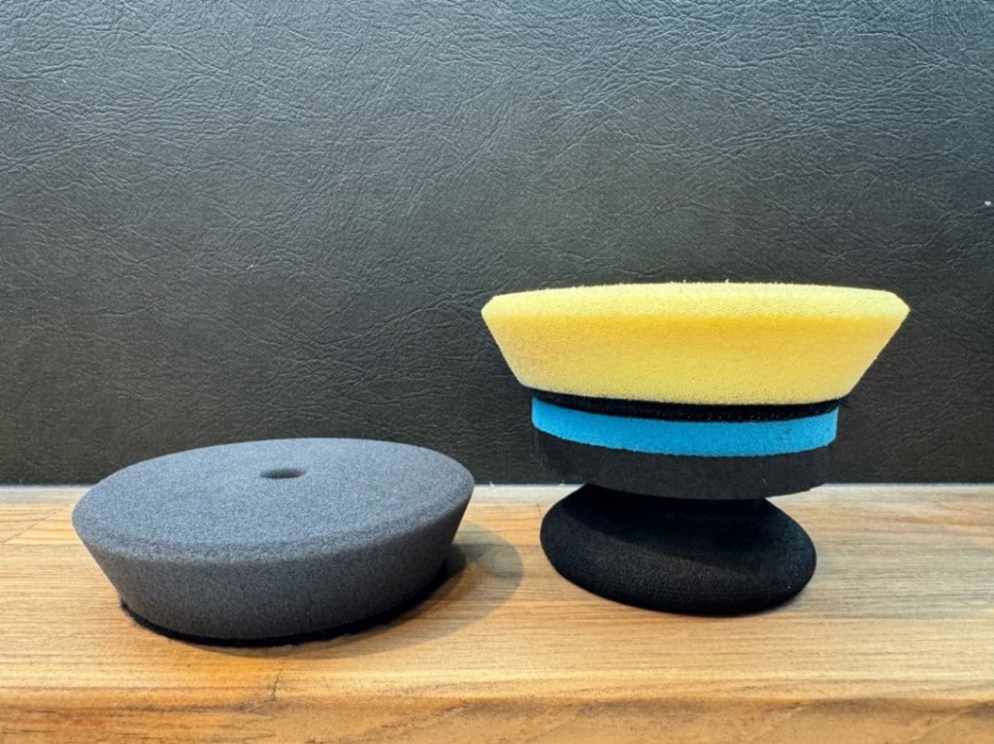 QCC Hand Power Pad 3set / ハンドパワーパッド　3インチウレタンバフ2個付き