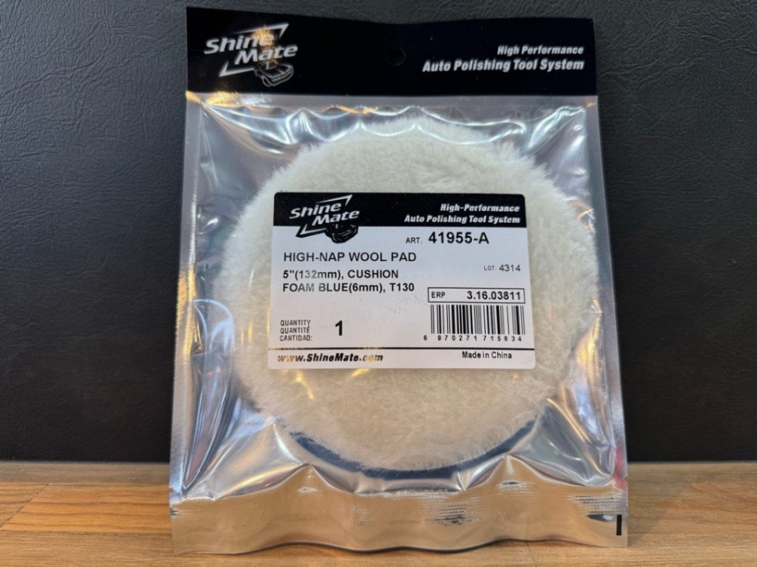 Shine Mate Wool Buff / シャインメイト 5インチ用 中目ウールバフ 134mmΦ