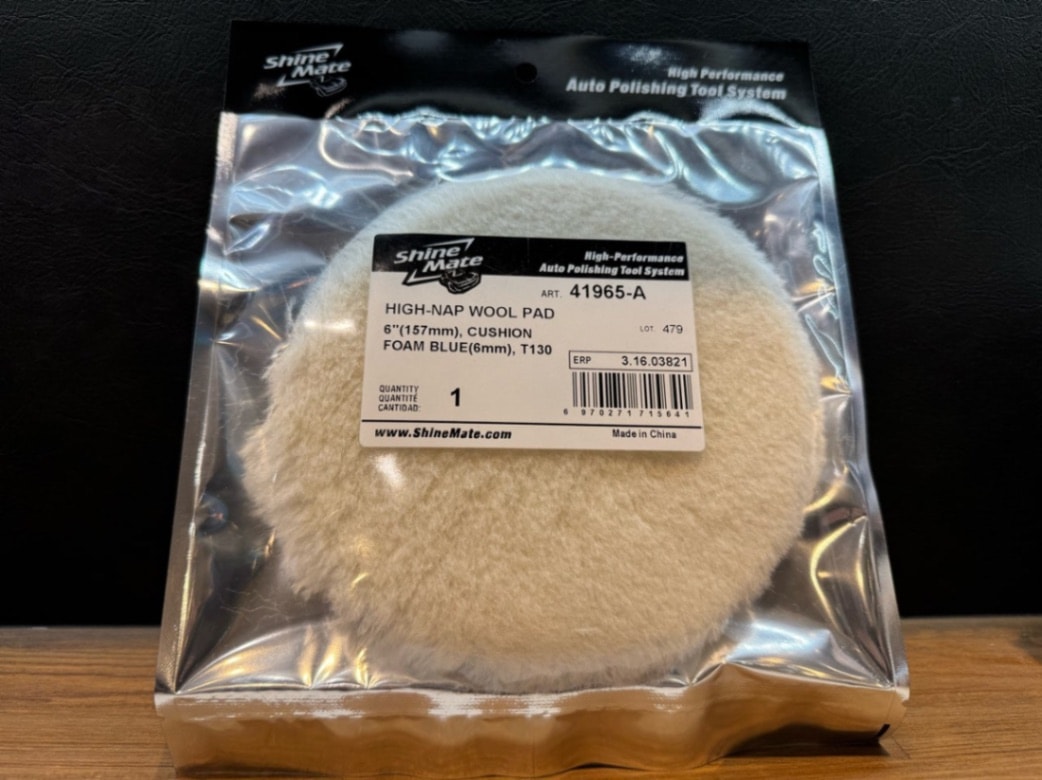 Shine Mate Wool Buff / シャインメイト 6インチ用 中目ウールバフ 165mmΦ