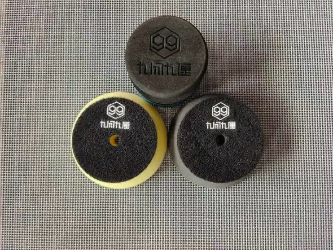 QCC Hand Power Pad 3set / ハンドパワーパッド 3インチウレタンバフ2個付き