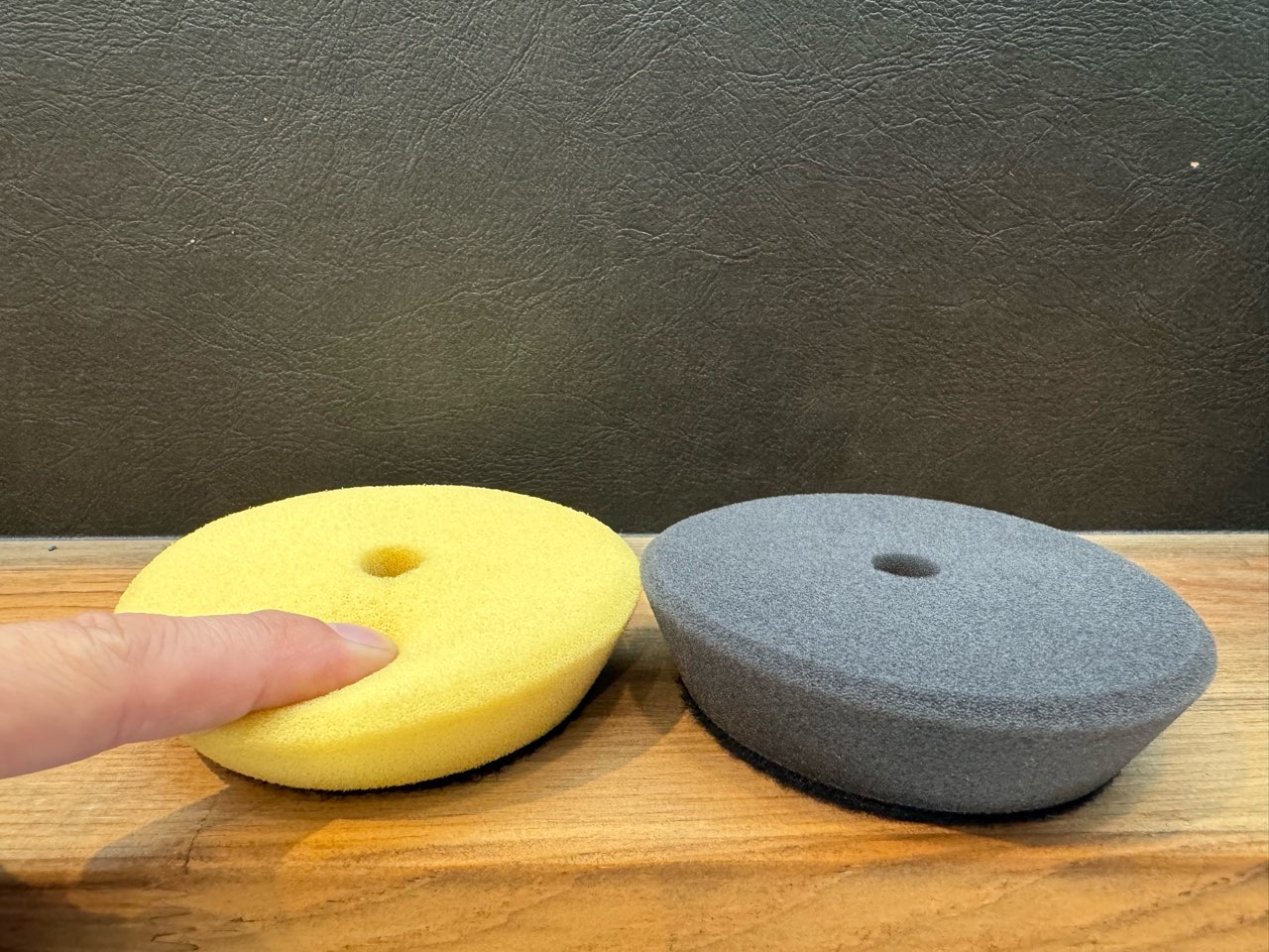 QCC Hand Power Pad 3set / ハンドパワーパッド 3インチウレタンバフ2個付き