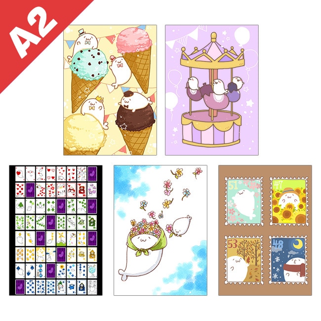 タペストリー11～15【北海の魔獣あざらしさん展】 | 北海の魔獣