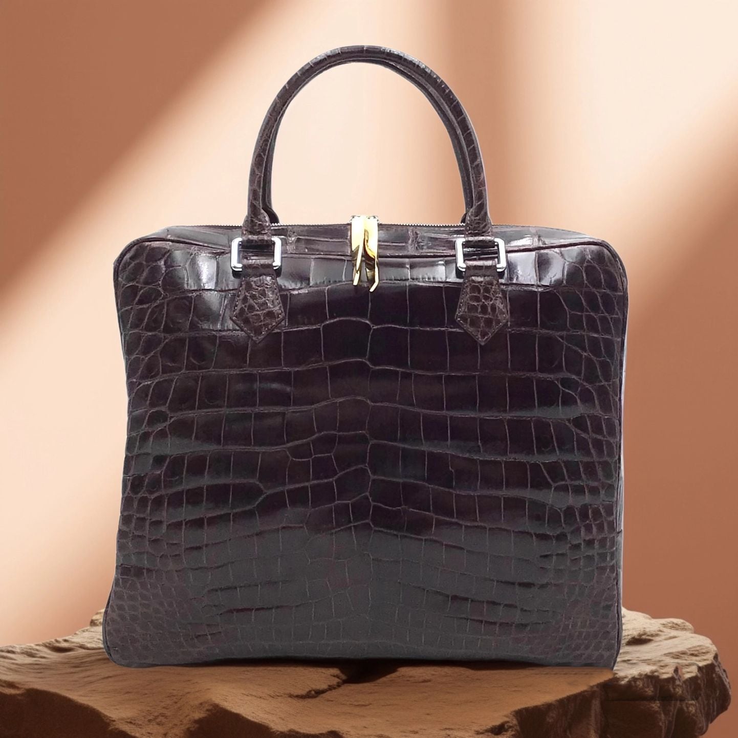 ビジネスバッグ ブラウン