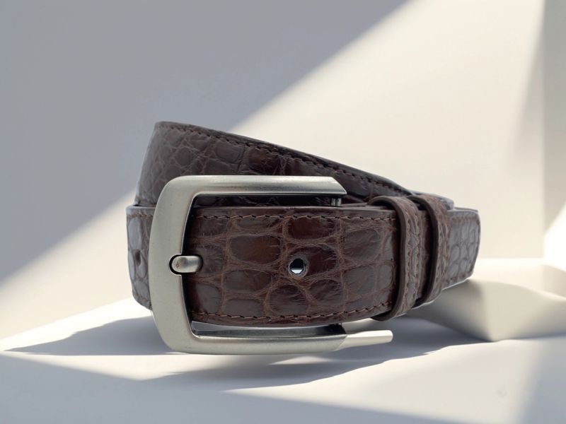 クロコダイルベルトBrown/Black