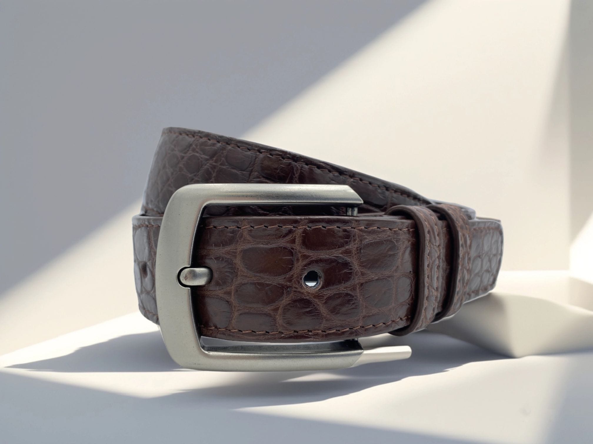 クロコダイルベルトBrown/Black