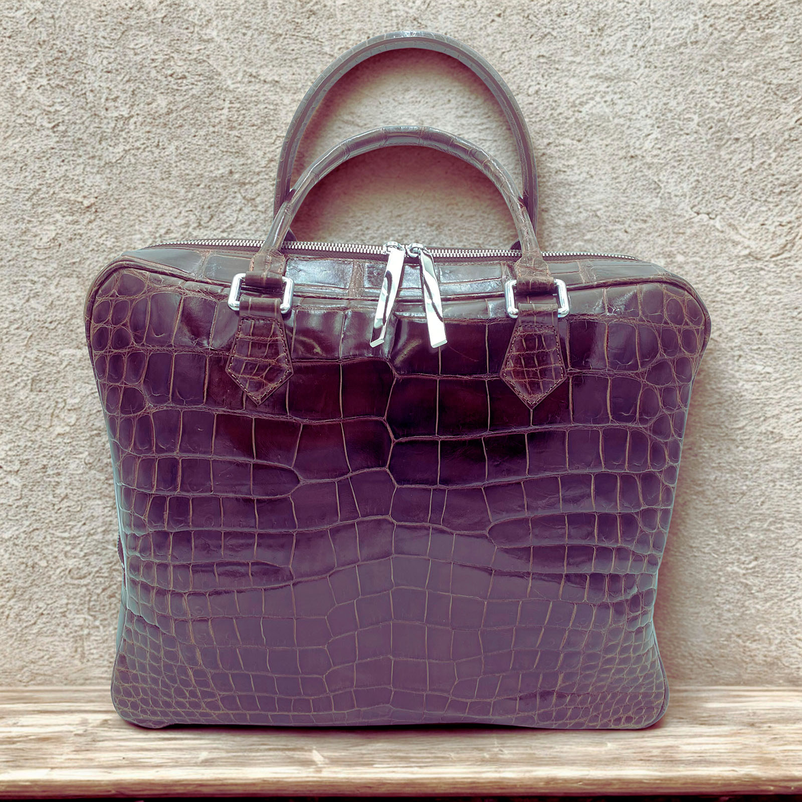 ビジネスバッグ ブラウン