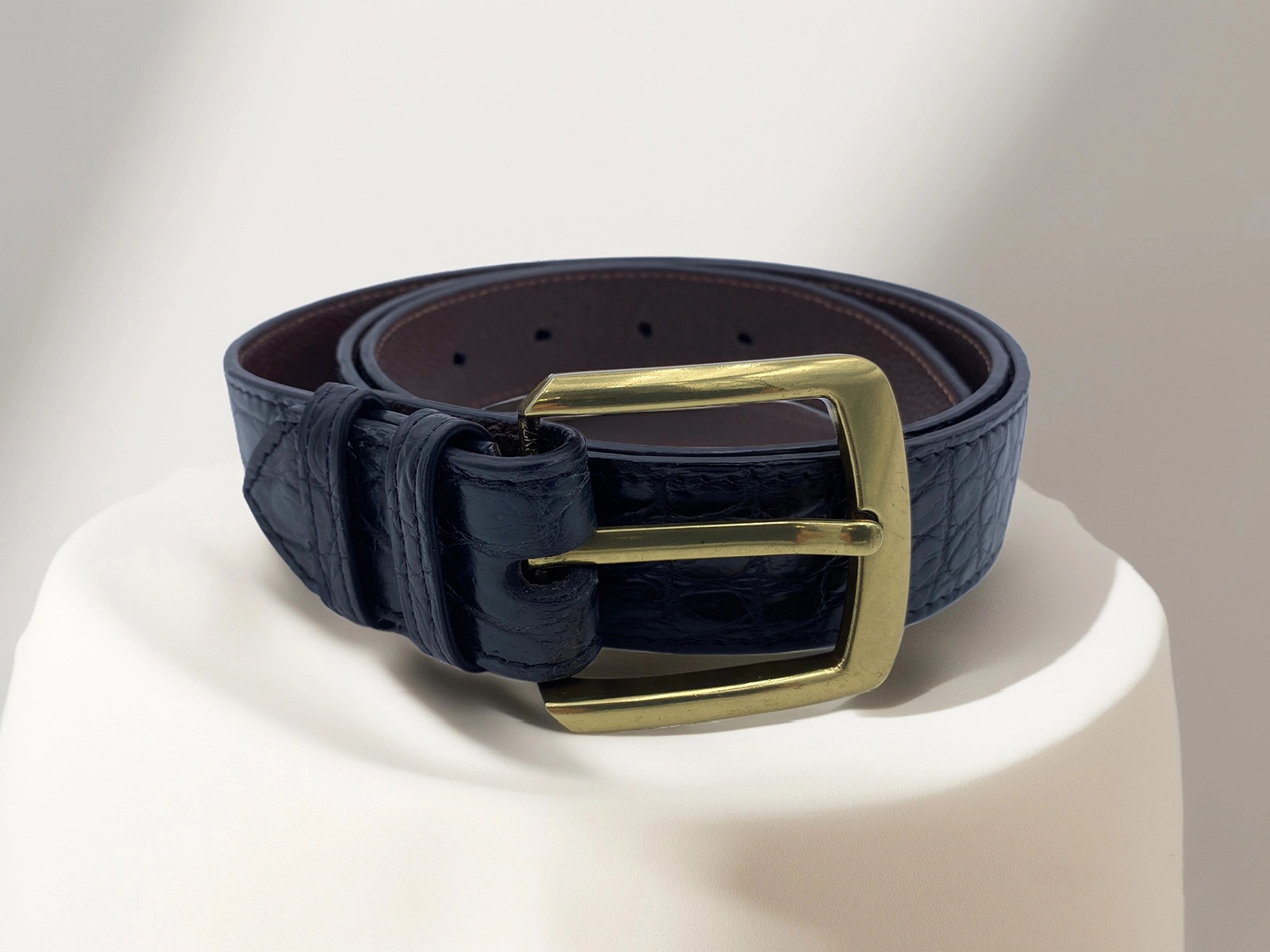 クロコダイルベルトBlack/Brown