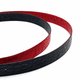 クロコダイル　メンズベルト　リバーシブルBlack/Red（バックル.シルバー）