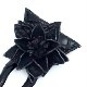 クロコダイル　レザーフラワー　ヘアーアクセサリー　かんざしA-Black01