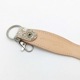 ループキーホルダー　キーリング　ヒマラヤクロコダイル　本革　ホワイト　シルバー　01