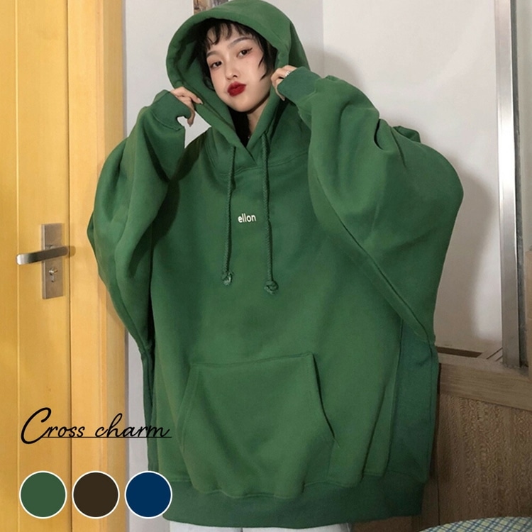 パーカー フーディ トレーナー レディース メンズ スウェット  韓国ファッション 大きいサイズ トップス 秋 冬 ビックシルエット ビッグパーカー プルオーバー おしゃれ 無地 ロゴ オルチャンファッション 長袖 かわいい