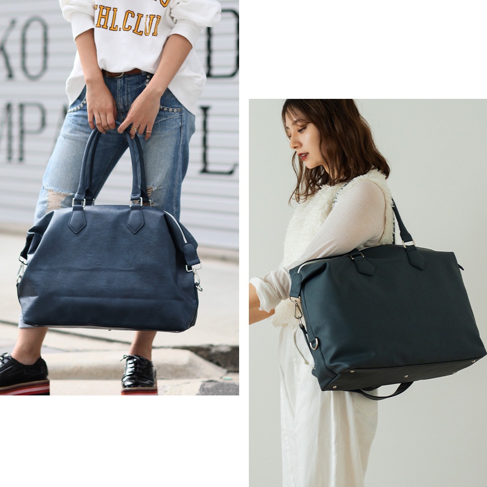 【SALE：20％OFF 11/2 10:00~】ボストンバッグ 大容量 通勤 通学 メンズ フェイクレザー A4 おしゃれ 旅行 2泊 ビジネスバッグ 大型 ボストン バッグ かばん シンプル 無地 出張 大学生 ブランド 2way 上質 大人 旅行バッグ ボストンバック メンズバック