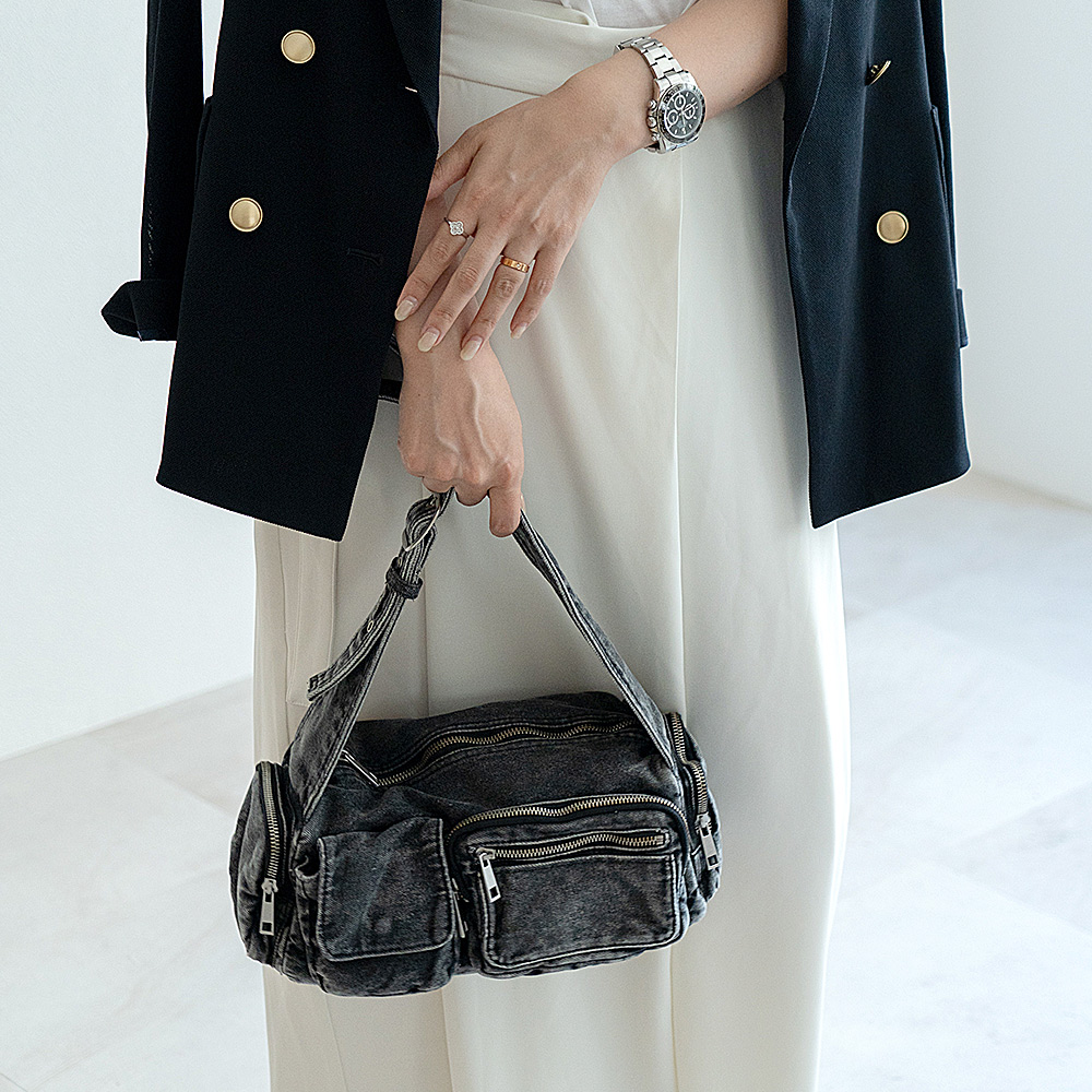 2025-2026AW新作【クーポンで43％OFF】DEVICE デニム ハンドバッグ ショルダーバッグ ボディバッグ ハンドバッグ デニム レディース メンズ ユニセックス ウォッシュ加工 軽量 小さめ おしゃれ かわいい 人気 通勤 通学 旅行 お出かけ カジュアル 2way