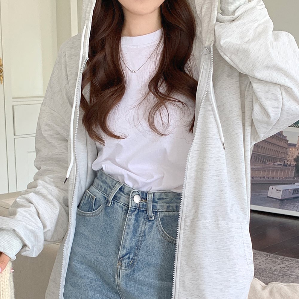 パーカー レディース ボリュームスリーブ トレーナー 韓国ファッション 大きいサイズ トップス ビッグパーカー 春 秋 冬 おしゃれ オルチャンファッション ジップアップ アウター ジップアップパーカー 長袖 薄手