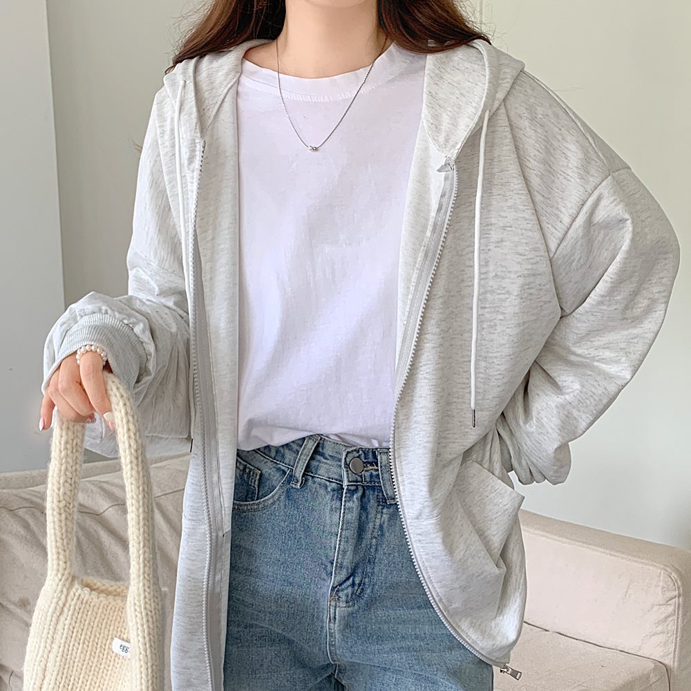 パーカー レディース ボリュームスリーブ トレーナー 韓国ファッション 大きいサイズ トップス ビッグパーカー 春 秋 冬 おしゃれ オルチャンファッション ジップアップ アウター ジップアップパーカー 長袖 薄手