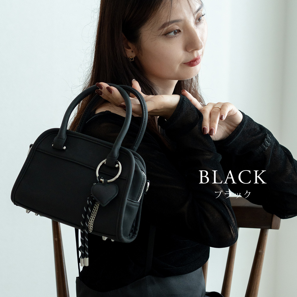 2025-2026AW新作【クーポンで30％OFF】DEVICE 3連チャーム付き ヴィンテージライク ミニボストン ハンドバッグ 2way フェイクレザー レディース 小さめ 軽量 おしゃれ かわいい 人気 通勤 通学 旅行 お出かけ 3連チャーム付き トートバッグ 2wayバッグ ブランド