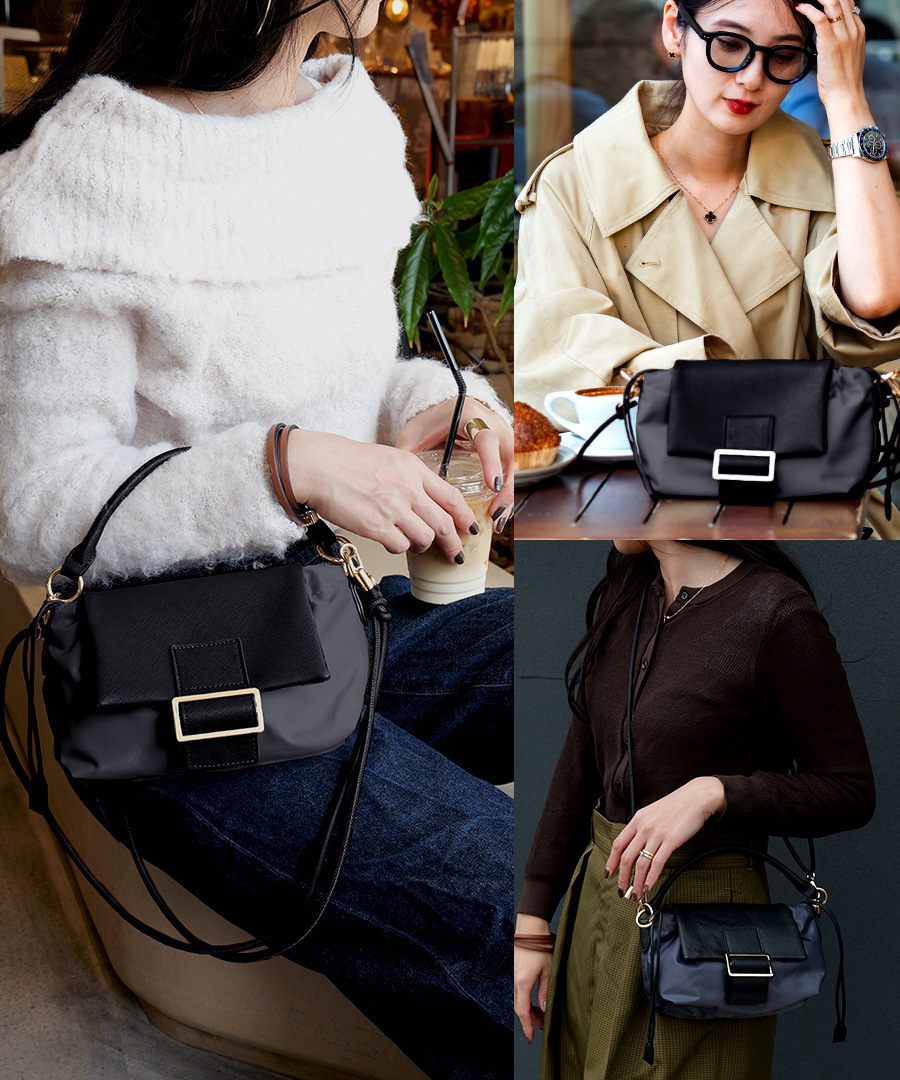 2025-2026AW新作【予約特典クーポン利用で50％OFF】REAIMER 2way ショルダーバッグ ミニショルダーバッグ 2WAY バッグ ナイロンバッグ ハンドバッグ ポーチ レディース レディースバッグ おしゃれ 小さめ 可愛い 大人 オケージョン 女子会 ブランド 斜めがけ 2wayバッグ ポーチ ミニバッグ【REAIMER/リエメ】