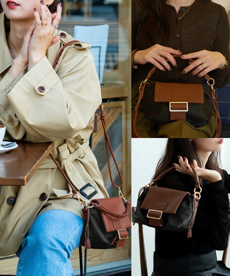 2025-2026AW新作【予約特典クーポン利用で50％OFF】REAIMER 2way ショルダーバッグ ミニショルダーバッグ 2WAY バッグ ナイロンバッグ ハンドバッグ ポーチ レディース レディースバッグ おしゃれ 小さめ 可愛い 大人 オケージョン 女子会 ブランド 斜めがけ 2wayバッグ ポーチ ミニバッグ【REAIMER/リエメ】