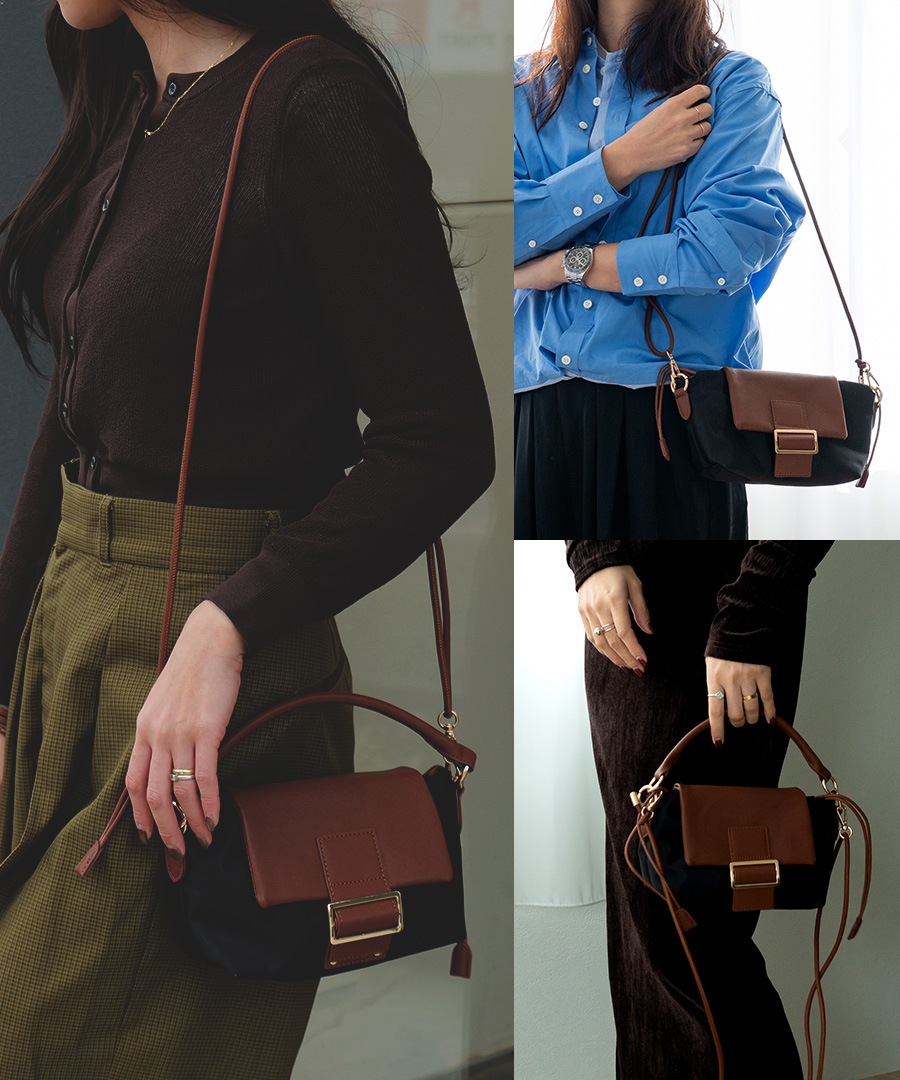 【クーポン利用で50％OFF】REAIMER 2way ショルダーバッグ ミニショルダーバッグ 2WAY バッグ ナイロンバッグ ハンドバッグ ポーチ レディース レディースバッグ おしゃれ 小さめ 可愛い 大人 女子会 ブランド 斜めがけ 2wayバッグ ポーチ ミニバッグ【REAIMER/リエメ】