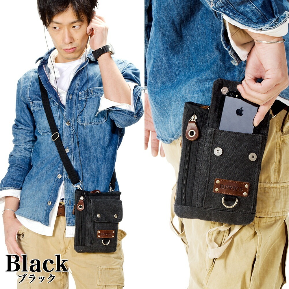 DEVICE シザーケース サコッシュバッグ シザーバッグ チョークバッグ ミニショルダー バッグ ウエストポーチ キャンバス ミニバッグ メンズ ブランド デバイス ウエストバッグ レディース おしゃれ ベルトポーチ