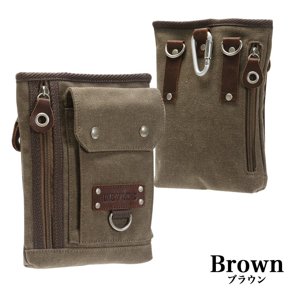 DEVICE シザーケース サコッシュバッグ シザーバッグ チョークバッグ ミニショルダー バッグ ウエストポーチ キャンバス ミニバッグ メンズ ブランド デバイス ウエストバッグ レディース おしゃれ ベルトポーチ
