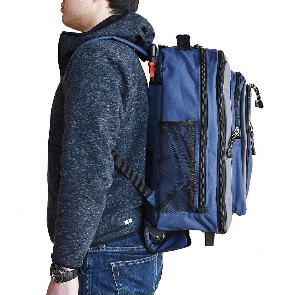 2WAYバッグ 旅行 ビジネスバッグ 出張 大容量 キャリーバッグ マチ拡張 2輪キャスター 防災リュック 避難リュック キャリー付き キャプテンスタッグ captain stag 男女兼用 軽量 メンズ レディース アウトドア リュックキャリー バックパック