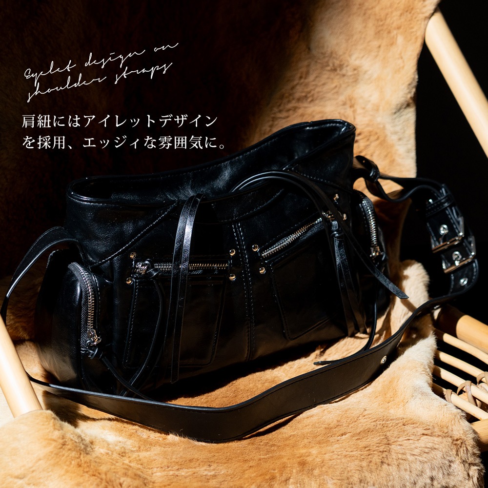 【20％OFFクーポン／最大35％OFF】Renameシルバーマルチファスナーデザイン ショルダーバッグ ショルダーバッグ バッグ ワンショルダー レディース メンズ 2way 通勤  肩掛け 斜めがけバッグ 大人 通学 大容量 大きめ 通勤トート ポケット多い トレンドバッグ メッセンジャーバッグ マルチジップバッグ Y2Kバッグ