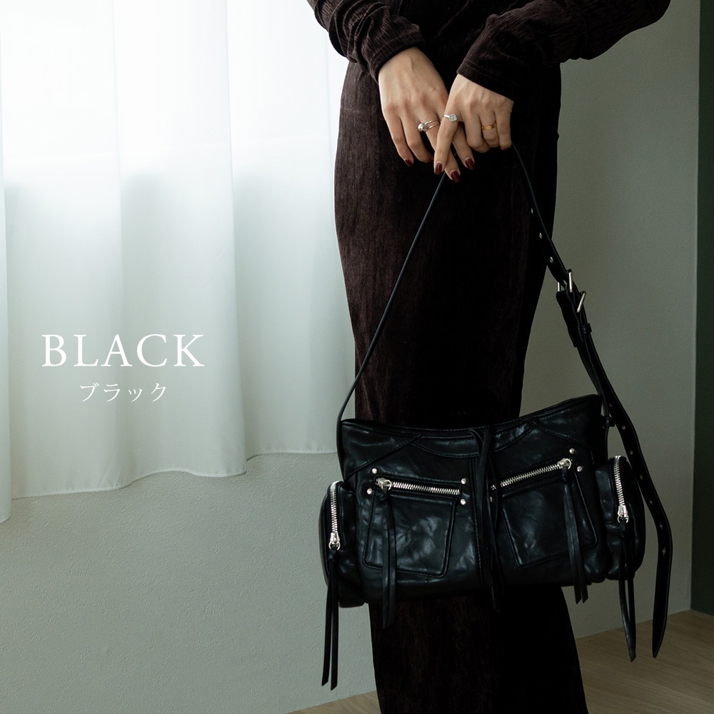 【20％OFFクーポン／最大35％OFF】Renameシルバーマルチファスナーデザイン ショルダーバッグ ショルダーバッグ バッグ ワンショルダー レディース メンズ 2way 通勤  肩掛け 斜めがけバッグ 大人 通学 大容量 大きめ 通勤トート ポケット多い トレンドバッグ メッセンジャーバッグ マルチジップバッグ Y2Kバッグ