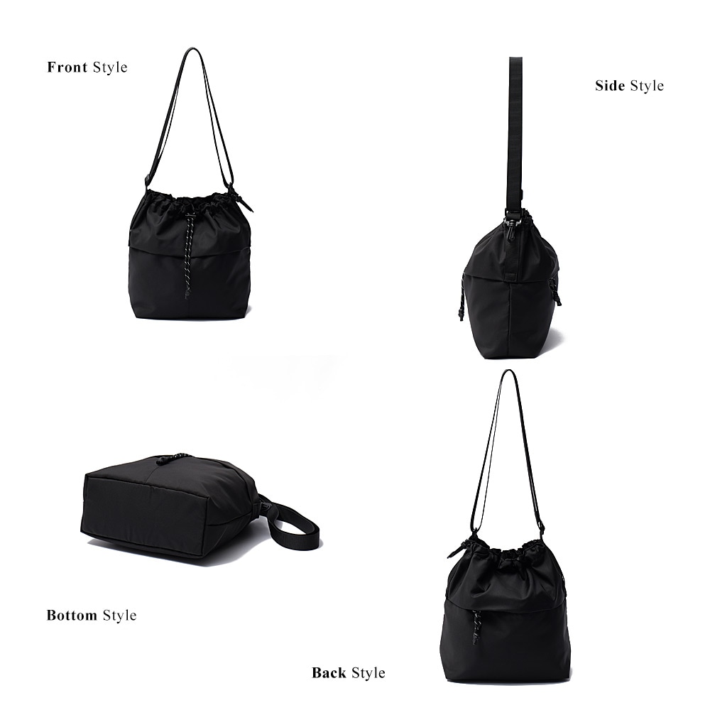 Rename カラビナ付き パラコード巾着 ナイロンショルダーバッグ ショルダーバッグ 巾着バッグ メンズ レディース 軽量 斜めがけ ミニショルダーバッグ パラコード 黒 カジュアル 巾着ショルダーバッグ ナイロン 軽量ドローストリングバッグ ユニセックス サブバッグ 高見え ボディバッグ