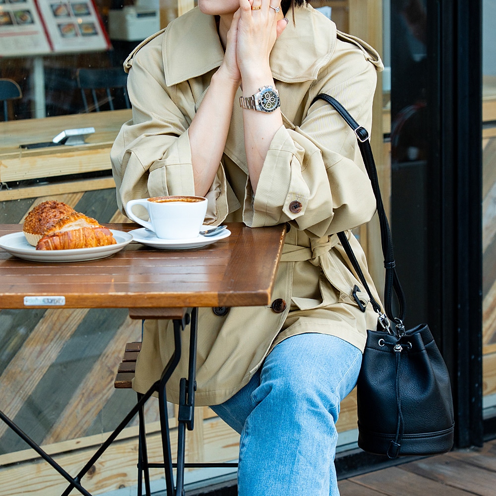 DEVICE ヴィンテージデザイン 巾着 ショルダーバッグ 巾着バッグ フェイクレザー バケットバッグ 大人カジュアル 小さめ 軽量 ミニショルダー 斜めがけ ポシェット メンズ レディース ユニセックス おしゃれ かわいい 人気 通勤 通学 旅行 ブランド トレンドバッグ ヴィンテージ加工 レザー調