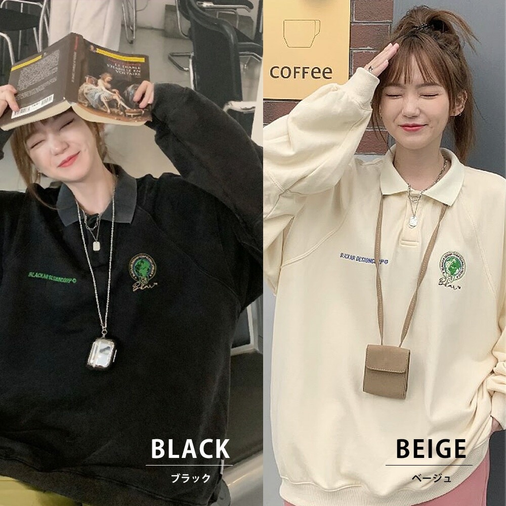 韓国発！off green Putter KING スウェット XL ブラック Cross charm official store | スウェット レディース おしゃれ メンズ