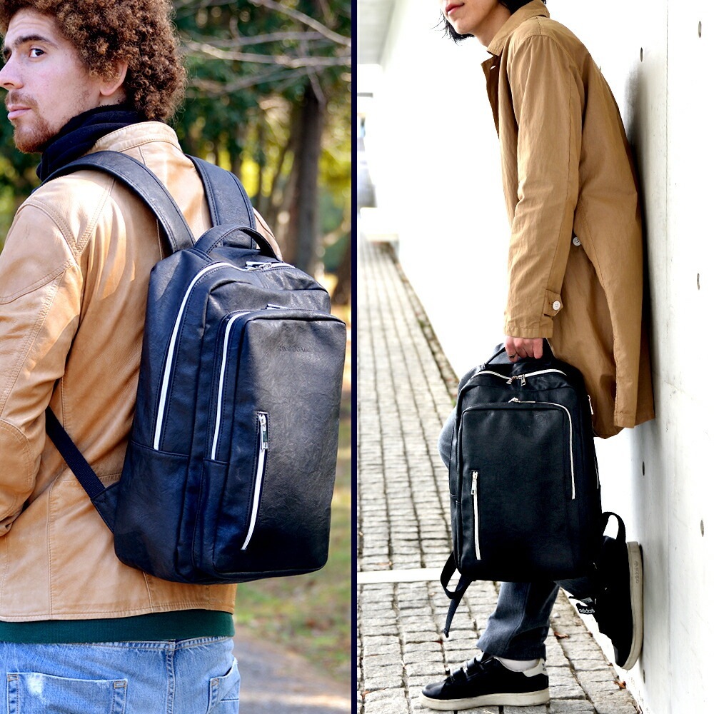 リュック ビジネスバッグ ビジネスリュック バッグ メンズ スクエア リュックサック 通勤 通学 シンプル A4 大容量 PC収納 大人 大きい 軽い 出張 無地 おしゃれ ブランド 背面ファスナー ビジネス TransitGate