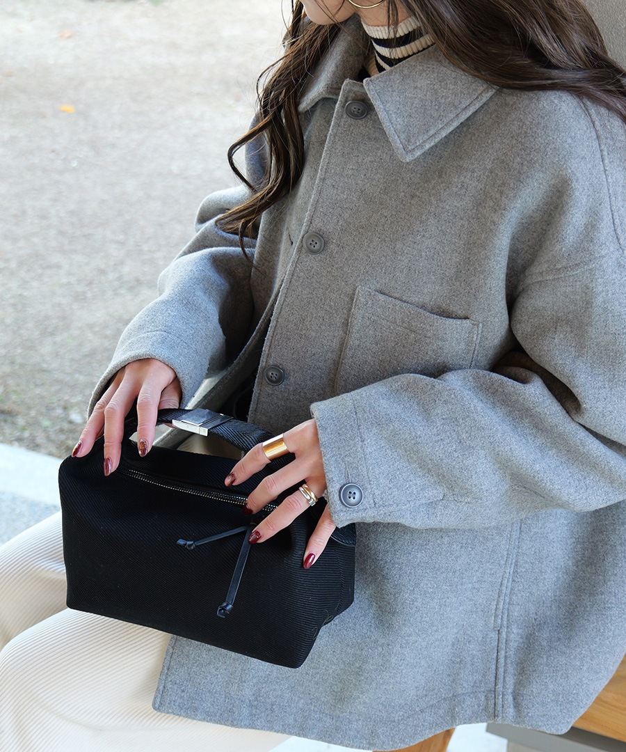 【初回予約完売】【2次予約12/25正午～特典55％OFF】【Misuzu Ishigami×REAIMERコラボ】2025-2026AW新作 ハンドバッグ 2way ショルダーバッグ バッグ レディース レディースバッグ キャンバス 大人ブランド 斜めがけ 2wayバッグ ミニバッグ【REAIMER/リエメ】