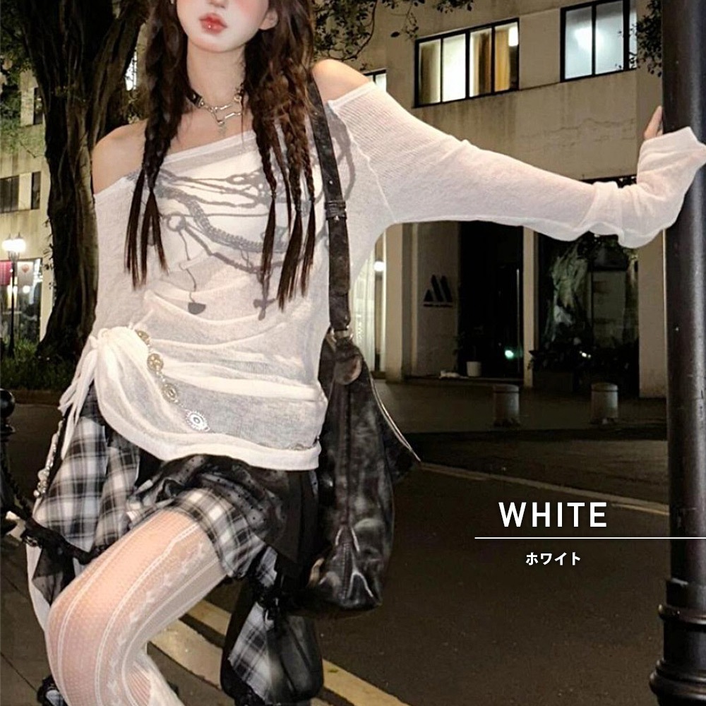 Cross charm official store | シアー レイヤードネックレス プリント