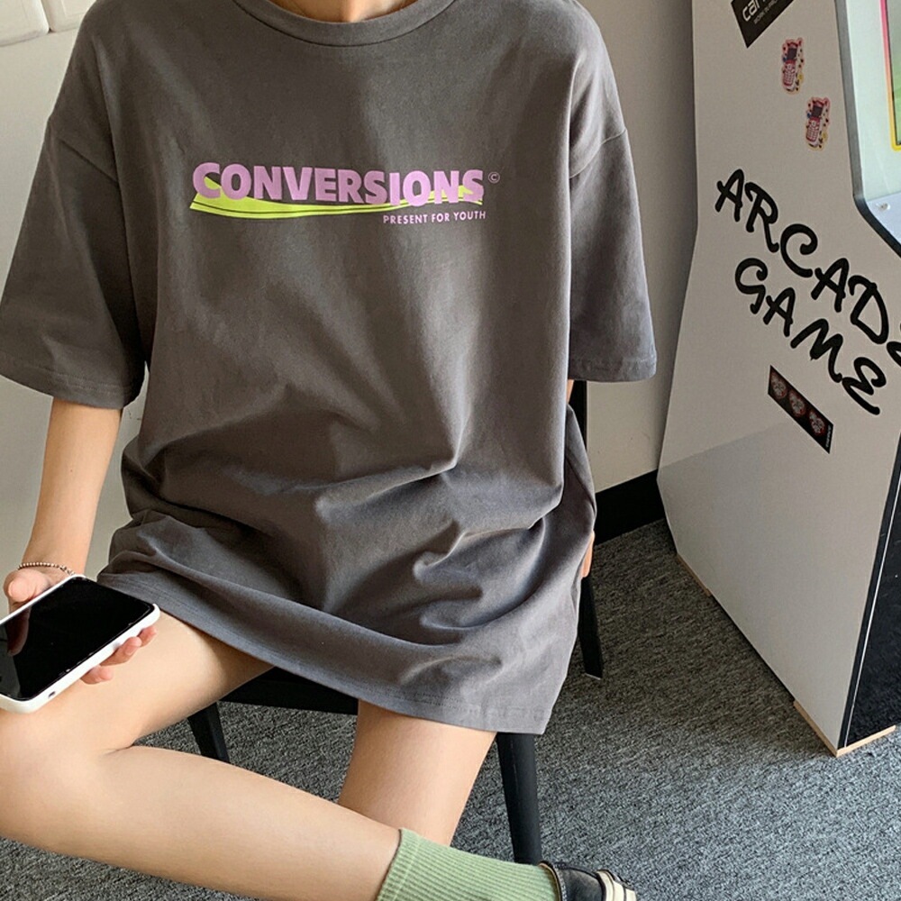 Tシャツ tシャツ レディース メンズ 半袖 カジュアル 大きいサイズ 体型カバー オーバーサイズ 大きい ワンポイント 春 夏 韓国 ファッション 中国 プリント ロゴT トップス プリントT ビッグシルエット 韓国ファッション