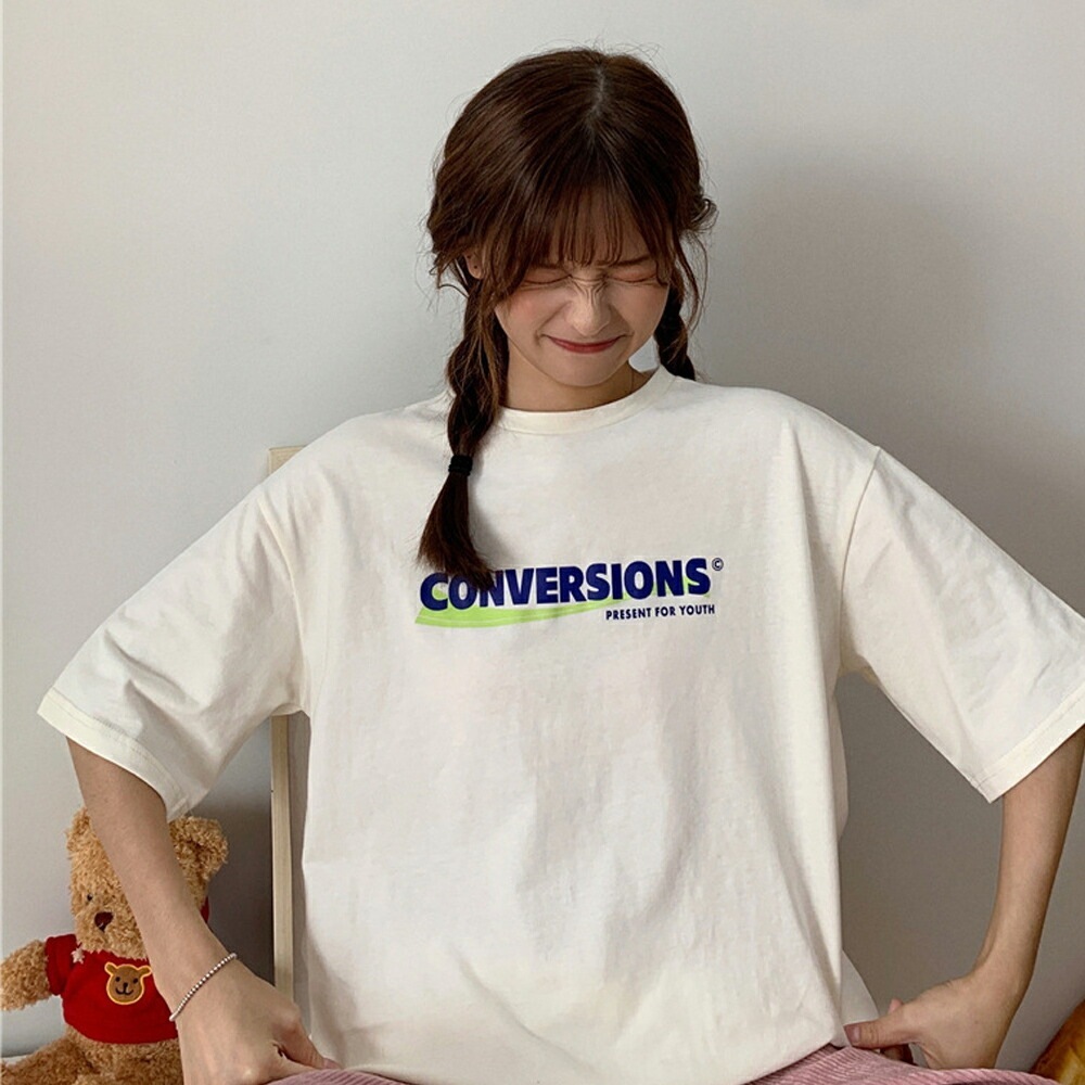 Tシャツ tシャツ レディース メンズ 半袖 カジュアル 大きいサイズ 体型カバー オーバーサイズ 大きい ワンポイント 春 夏 韓国 ファッション 中国 プリント ロゴT トップス プリントT ビッグシルエット 韓国ファッション