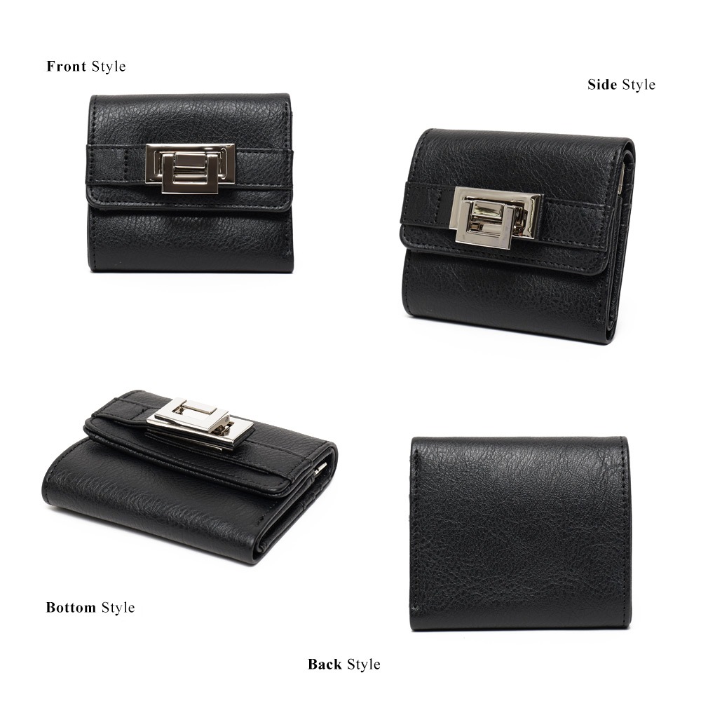 【35％OFFクーポン】DEVICE ヴィンテージデザイン 三つ折り財布 